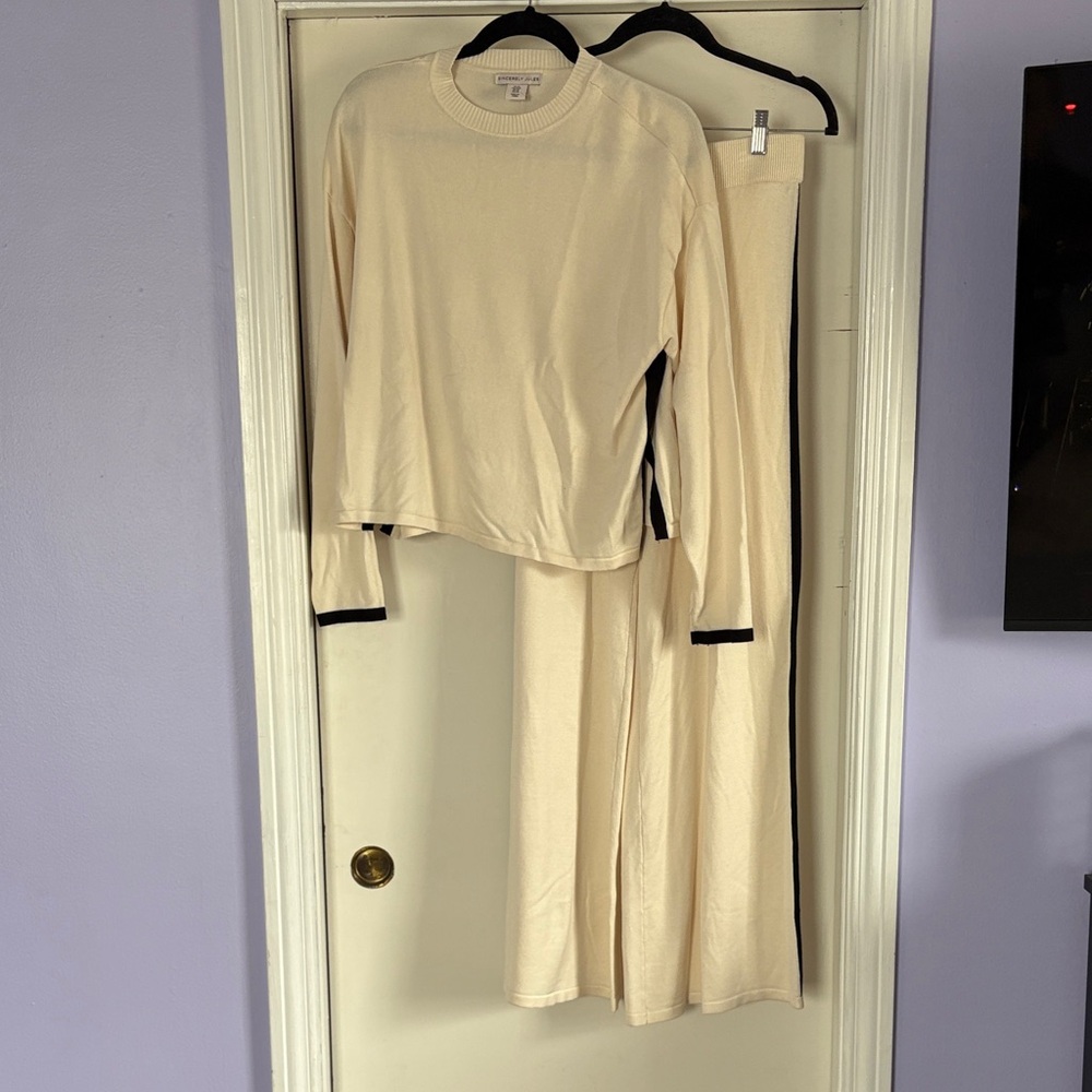 Sincerely Jules Cream Sweater Set